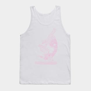 Scientific Microscope Line Drawing (Rose Petal) Tank Top